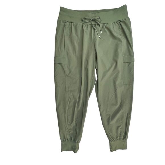 32 Degrees Women's Elastic Waistband Cargo Pockets Jogger Olive Green Large NWT - Picture 7 of 14